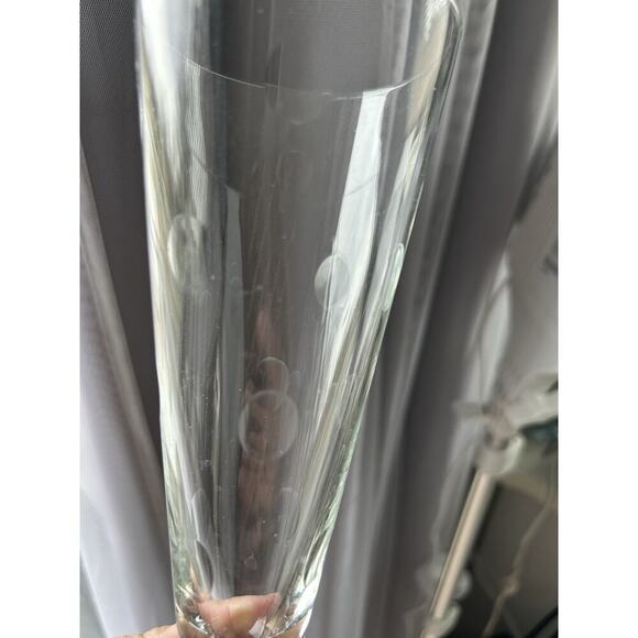 6 Hazel Arts Vintage Etched Polka Dot Champagne Glasses Pilsner Glass Coin - Picture 5 of 16